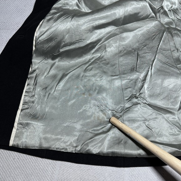 J Crew Wool Coat Womens Size 6 Petite Black Peacoat Insulated Lined Vintage Y2K - Picture 9 of 16